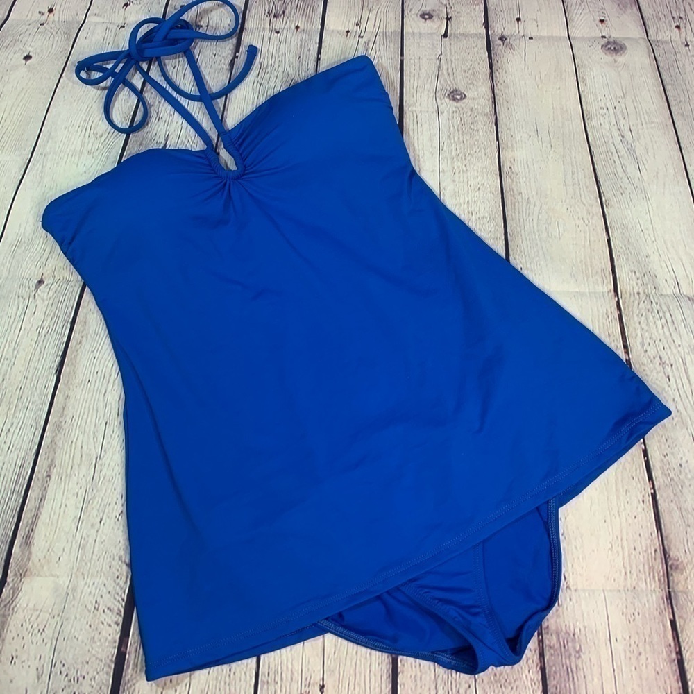 Lauren Ralph Lauren Blue One Piece Halter Style